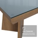 Ver imagem 7 de Conjunto Sala de Jantar Tampo de Vidro 4 Cadeiras Rustic/Cinza/Silver Todi Madesa