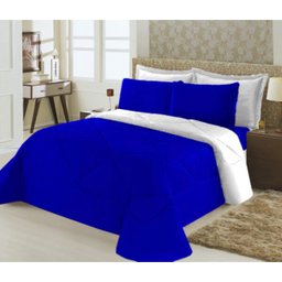 Kit Edredom Dupla Face Ternura Casal Padrão 6 peças 150 fios - 1