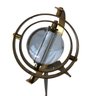 Escultura Astrolábio em Vidro e Metal com Pé Gold 28x10,5 Cm Mp3 Imports 9095 - 5
