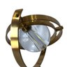 Escultura Astrolábio em Vidro e Metal com Pé Gold 28x10,5 Cm Mp3 Imports 9095 - 6
