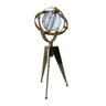 Escultura Astrolábio em Vidro e Metal com Pé Gold 28x10,5 Cm Mp3 Imports 9095 - 1