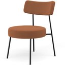 Ver imagem 1 de Poltrona Decorativa Para Sala De Estar Base Fixa Londres L02 Bouclê Terracota - Lyam Lyam Decor