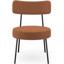 Ver imagem 3 de Poltrona Decorativa Para Sala De Estar Base Fixa Londres L02 Bouclê Terracota - Lyam Lyam Decor