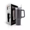 Copo Térmico Grande 1200 Ml Canudo Cinza - 1