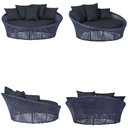Ver imagem 5 de Chaise Hungria Pintura Marrom Corda Náutica E12 Trama Azul