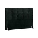 Ver imagem 1 de Cabeceira Cama Box Estofada Queen Queen Clean Suede Negro - Simbal