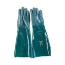 Ver imagem 2 de Luva Pvc Palma Áspera Verde com Forro Handschuhe Ca 1170 26cm