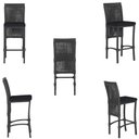 Ver imagem 3 de Mesa Bistro e 4 Banquetas Roma Preta Corda Náutica 12 Trama Original