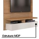 Ver imagem 5 de Painel Para Tv até 50" polegadas Home City 120 cm Natural/Off White Província
