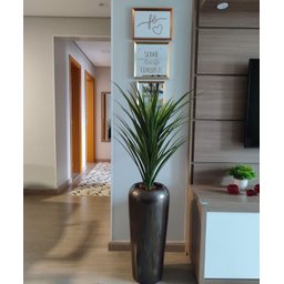 Vaso Decorativo Fibra de Vidro Florida P 65cm Bronze - 3