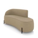 Ver imagem 1 de Sofá 3 Lugares Orgânico 180cm Pé Ferro Preto Morgan Suede Marrom R D03 - D’Rossi