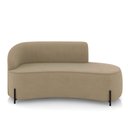 Ver imagem 5 de Sofá 3 Lugares Orgânico 180cm Pé Ferro Preto Morgan Suede Marrom R D03 - D’Rossi
