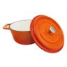 Panela de Ferro Fundido Esmaltado Laranja 18cm - 1