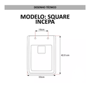 Ver imagem 2 de Assento Decorarte Square Liso Biscuit