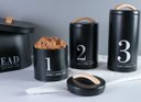 Ver imagem 5 de Lata Porta Condimentos N1 Metalla Preto Cozinha Black Yoi