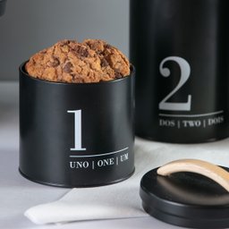 Lata Porta Condimentos N1 Metalla Preto Cozinha Black Yoi - 2