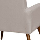 Ver imagem 5 de Poltrona Decorativa Para Sala de Estar e Recepção Maria Linho Bege - Lyam Decor