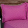 Cobre Leito Casal Deccoralle  03 Peças Liso com Matelado - Rosa - 2