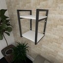 Ver imagem 1 de Prateleira para sala pratileira prateleira industrial prateleira branca prateleira para quarto