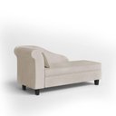 Ver imagem 6 de Recamier Diva França 1,60m Suede Bege - Inova Decor