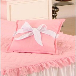 Kit Colcha Solteiro Realeza Bordada com Almof. + Cortina 2,00M X 1,70M - Rosa - 3