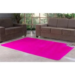 Tapete Liso para Quarto e Sala Tecido de Pelúcia 1,00M x 50cm - Pink - 1 Tapete Liso para Quarto e Sala Tecido de Pelúcia 1,00M x 50cm - Pink - 1