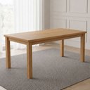 Ver imagem 1 de Mesa de Jantar Retangular 8 Lugares 220cm 100% Madeira Maciça Argos Espresso Móveis Marrom/Nogueir
