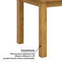 Ver imagem 6 de Mesa de Jantar Retangular 8 Lugares 220cm 100% Madeira Maciça Argos Espresso Móveis Marrom/Nogueira