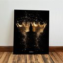 Ver imagem 6 de Kit 3 Quadro Decorativo Leão Rei Coroa Animal Selva Moderno 40x28cm