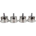Ver imagem 5 de Pé para Sofá e Box Bau 3,3cm Metalizado Redondo Kit 10 Unidades