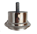 Ver imagem 4 de Pé para Sofá e Box Bau 3,3cm Metalizado Redondo Kit 10 Unidades