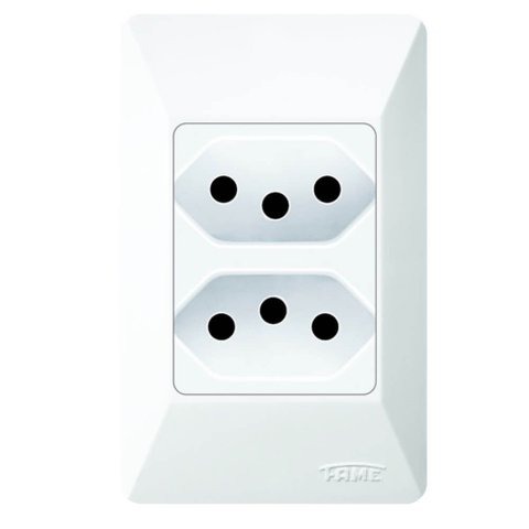 2 Tomadas 20a 250 Volts Externo - 1408 - Fame 2 Tomadas 20a/250v Externo - 1408 - Fame