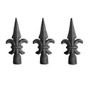 Ver imagem 1 de Kit 3 Ponteiras Ponta de Lança Ferro N11 Grade Portão Muro