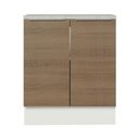 Ver imagem 2 de Balcão de Cozinha Stella 70cm 2 Portas Branco Rustic