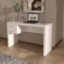 Ver imagem 1 de Escrivaninha 2 Gavetas para Home Office 117x74cm Me4123 Branco