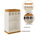 Ver imagem 7 de Aparador Adega Bar Bandeja Removível de Mdf 1 Prateleira e Nichos