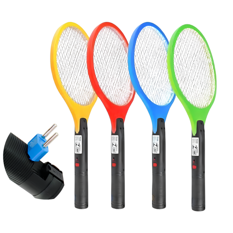 Raquete Elétrica Recarregável Bivolt 110/220v Mata Pernilongos, Mosquito e Insetos em Geral