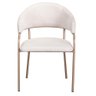 Cadeira Alina Assento Trama Latte Base Gold - 77285 - 2