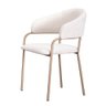 Cadeira Alina Assento Trama Latte Base Gold - 77285 - 1