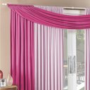 Ver imagem 1 de Cortina Alana 3,00m X 2,50m Rosa com Pink Tecido Malha para Sala ou Quarto