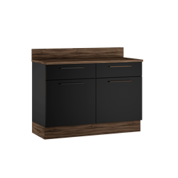Conjunto para Cozinha Exclusive Itatiaia com Cristaleira em Aço e Portas Vidro:grafite/preto - 5