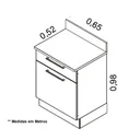 Ver imagem 4 de Conjunto para Cozinha Exclusive Itatiaia com Cristaleira em Aço e Portas Vidro:grafite/preto