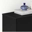 Ver imagem 5 de Aparador Sapateira Basculante Tamanho 44 Vintage Madeira Preto Mikka Idimex