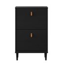 Ver imagem 6 de Aparador Sapateira Basculante Tamanho 44 Vintage Madeira Preto Mikka Idimex