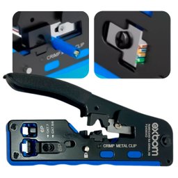 Alicate Ez Crimp para Conectores Rj45, Rj12 e Rj11 Compacto e Eficiente - 2
