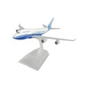 Ver imagem 1 de Avião Miniatura de Metal Boeing em Escala 1:400 Colecionável com Base em Acrílico Decoração:ap747-p