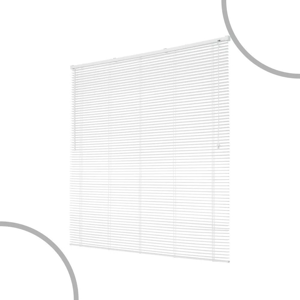 Persiana Horizontal de Pvc- 1,60x1,60m Cortina Off Blackout Branco