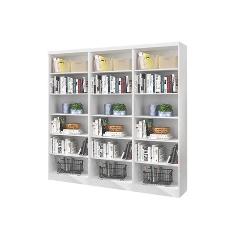 Livreiro Multiuso Branco Kit com 3 - Fdecor