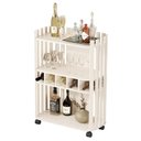 Ver imagem 1 de Aparador Luxo com Adega Ripado 4110 Perola Ofertamo