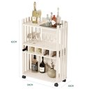 Ver imagem 5 de Aparador Luxo com Adega Ripado 4110 Perola Ofertamo